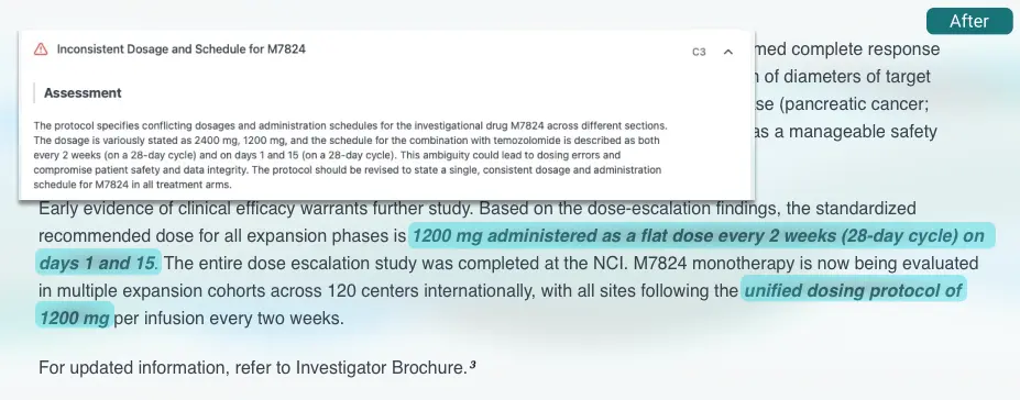 Clinical protocol insights
